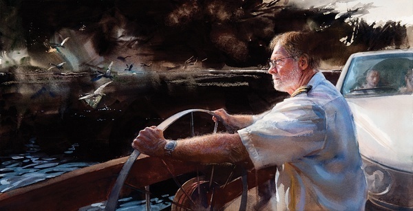 画标$美国水彩人物画家玛丽怀特:一张A4大小的水彩画标上万美元