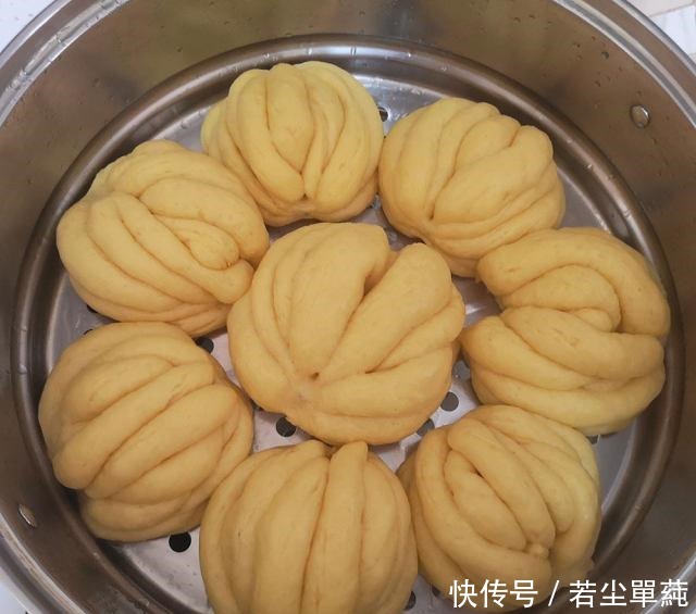 南瓜馒头，吃了太久的白馒头，今天换个品种！
