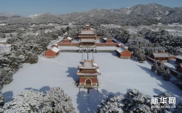 世界文化遗产清东陵雪后入画来