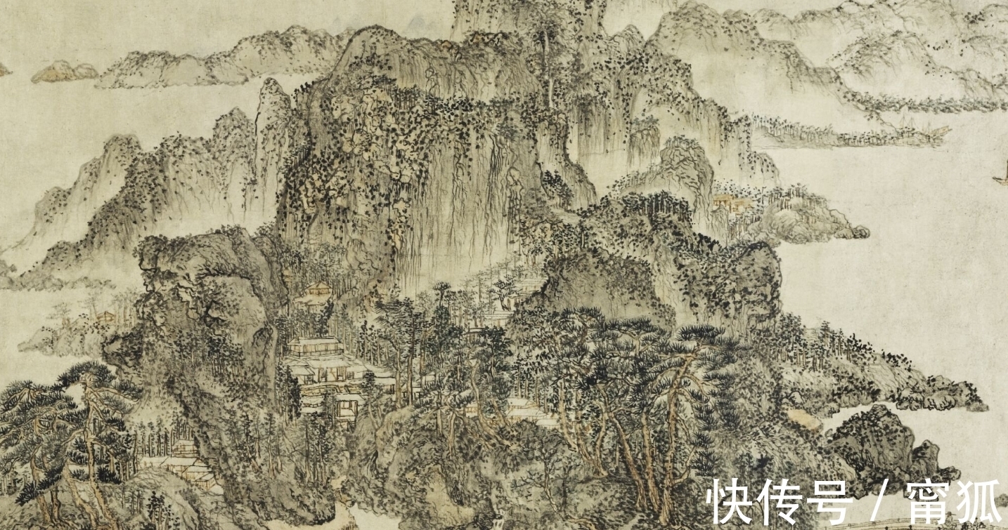 山水画@难以企及的元四家,在元朝压迫政策下选择隐居,山水画成后世经典