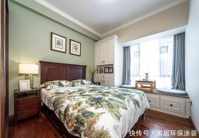 榻榻米|120㎡三室改四室,看起来比140㎡的还要大,经典美式风格太好看了
