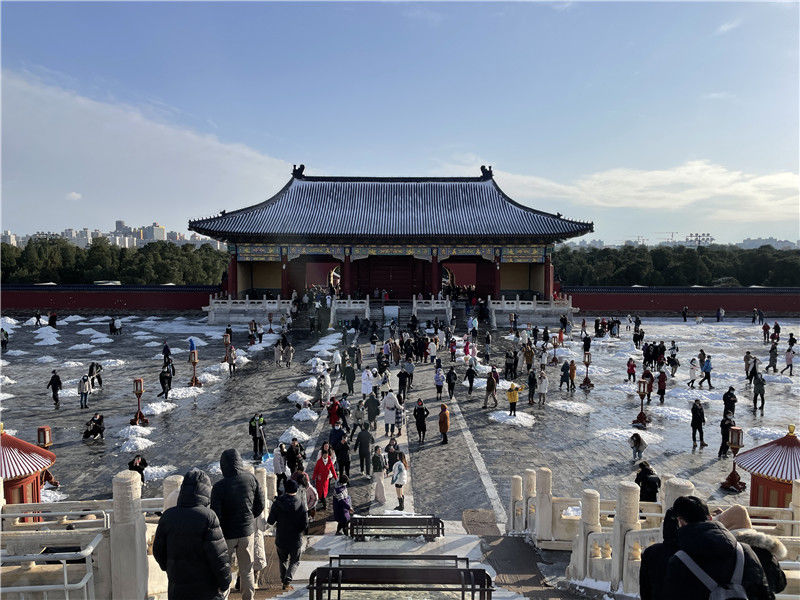 谢松信|雪后天坛美景