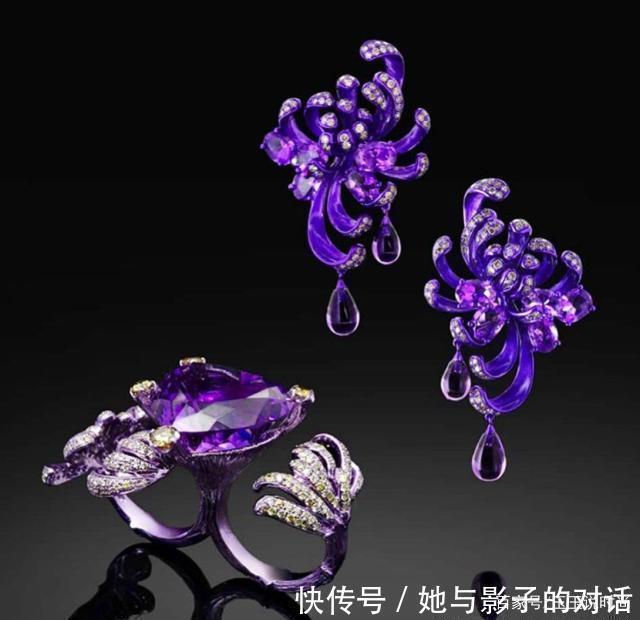 栩栩如生|菊花首饰栩栩如生,美轮美奂。当珠宝变成植物的时候,太神奇了!