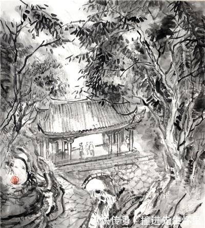 江南春!水墨丹青桃花源