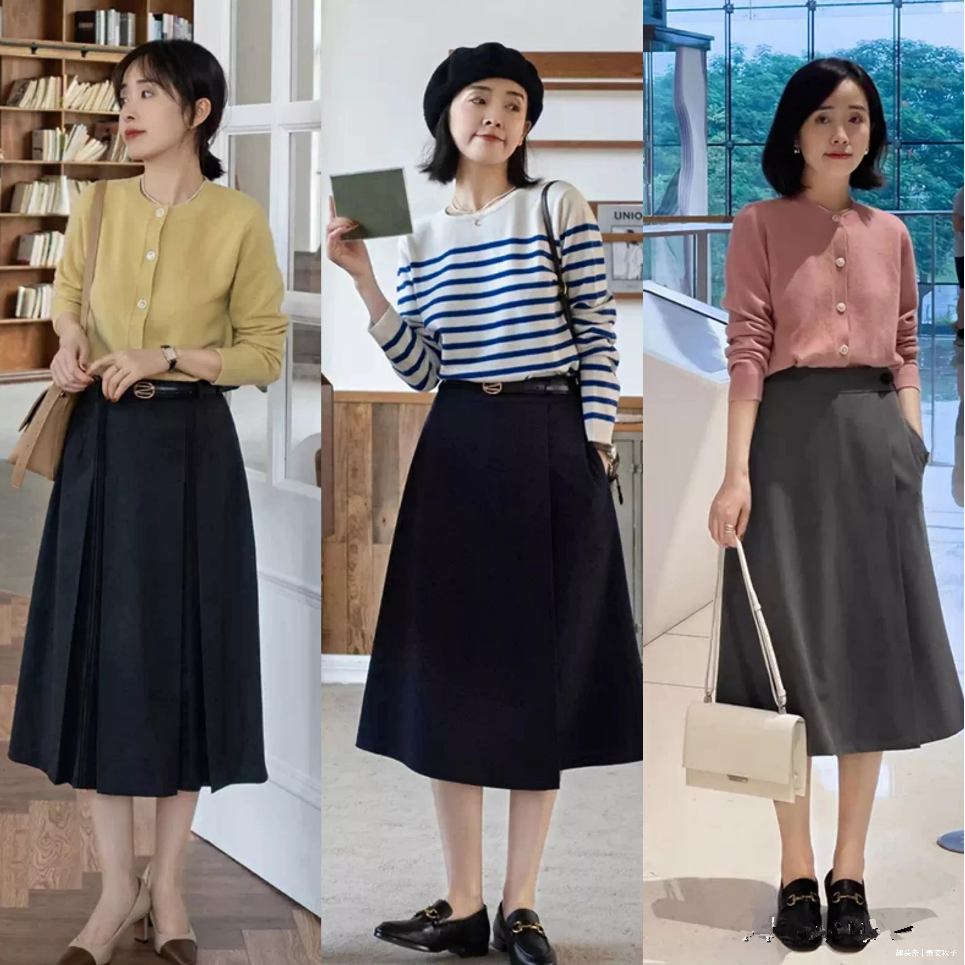百褶裙 羊毛衫+牛仔裤早已过时!今年流行这种“优雅穿法”又美又高级