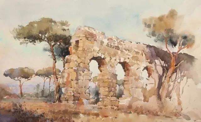 风景|风景诱人!这样的水彩作品,怎能不爱?