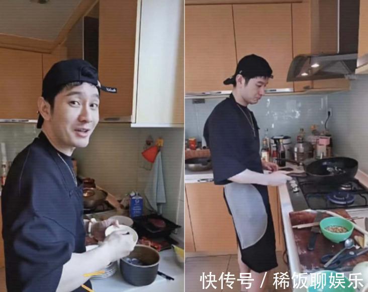 卖相|黄晓明罕见家中做饭，却被调侃卖相一般，真的只做到了“能顶饿”