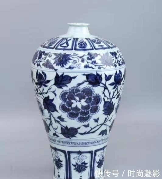 缠枝牡丹|崔凯:仿元青花梅瓶,可谓用心良苦!