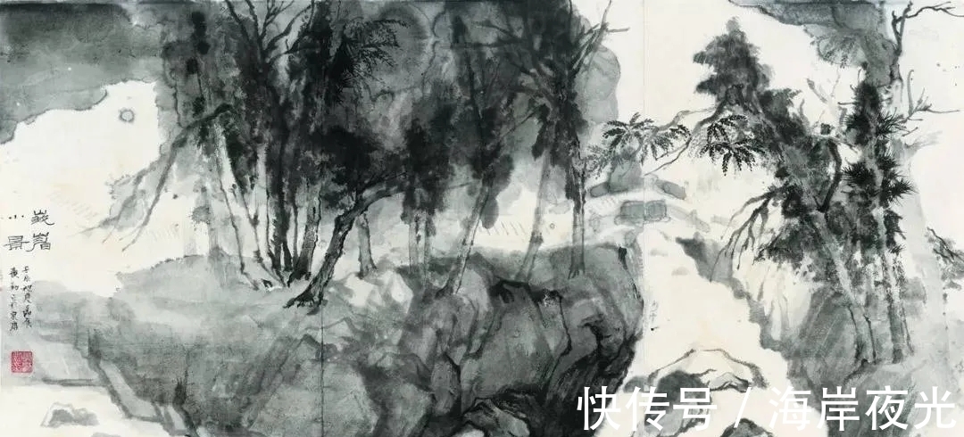 张谷旻#一个有才情的女画家|黄勤山水画