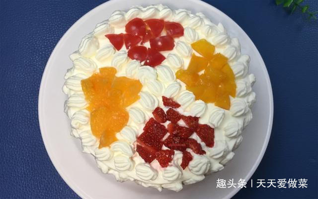 奶油蛋糕的做法居然这么容易,没有转盘和刮刀,简单在家就能做