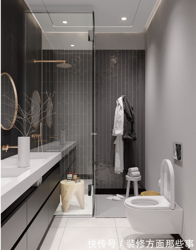 休闲|110平港式设计,居然把主人房设计为开放式的空间