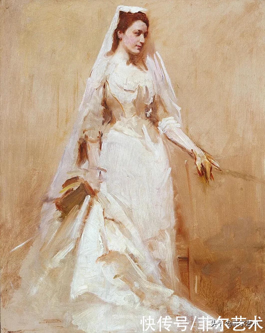 人物|空灵的天使，精美绝伦~雅培·翰德逊·泰勒女性人物油画作品欣赏