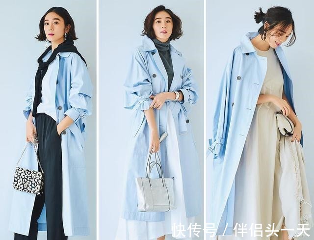 女人味 大衣别买黑色了,今冬流行浅蓝色,减龄优雅又不失温柔女人味!
