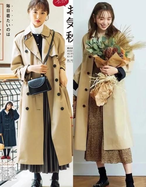 小个子 为什么你穿驼色风衣不好看？日本女生的这些“秋日穿搭”值得借鉴