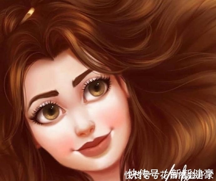 梅莉达|当迪士尼公主发量变多,爱丽儿红发太亮眼,艾莎女王让人羡慕