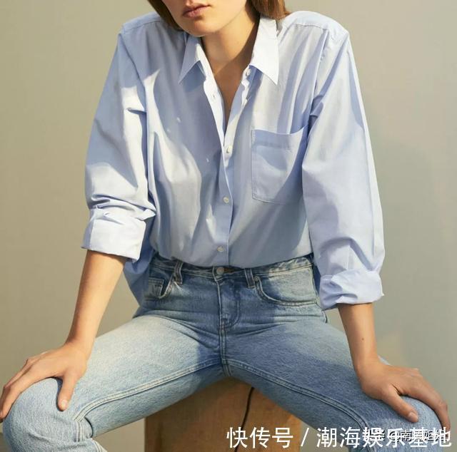 搭配|刘雯带火了这件“蓝衬衫”,高级又显瘦,上班通勤穿超适合