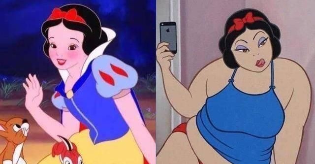 卡密娘|迪士尼公主集体变胖,艾莎变成一个“球”,你还会爱她们吗