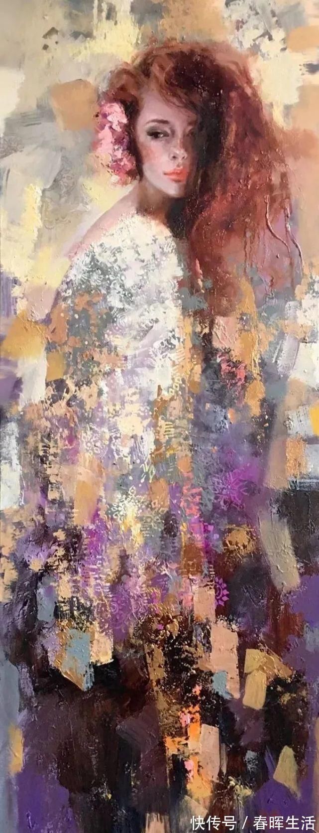 irene@她的油画有一种惊艳脱俗的美,乌克兰天才女画家艾琳·谢里