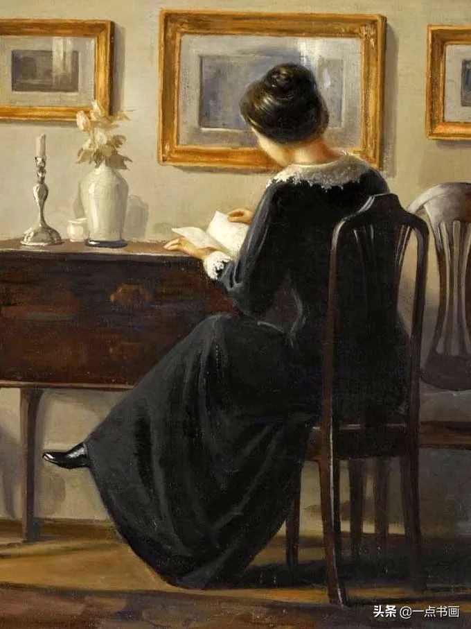 女人$油画里那些读书女人,那一刻全世界都是安静的
