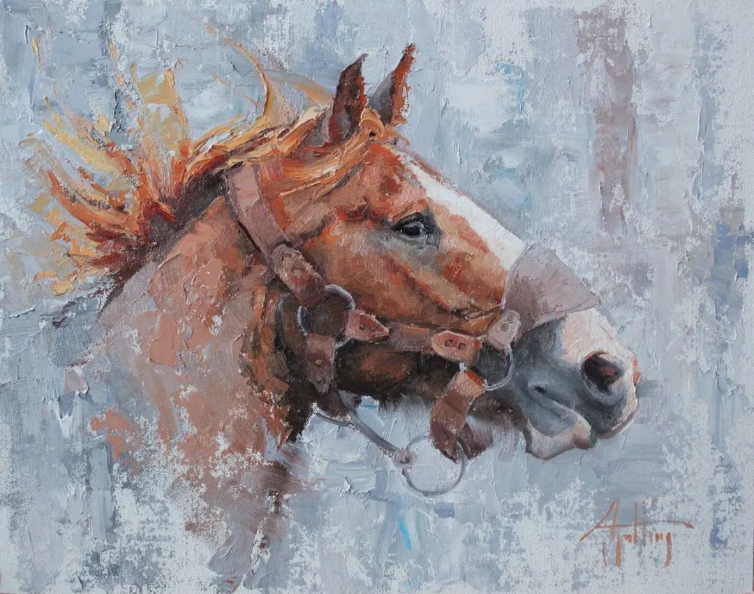 画家|美国90后美女画家,画马堪称一绝!