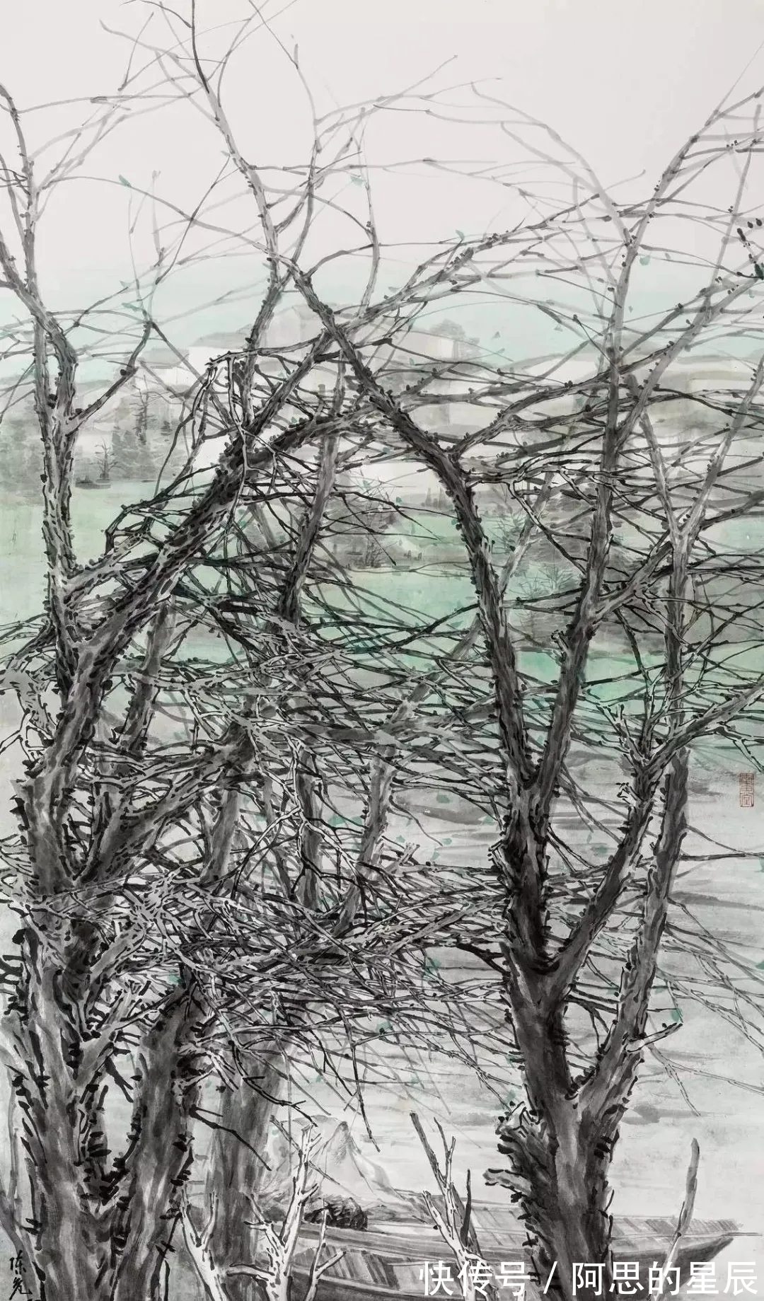 田园!有田园的诗意,有诗意的田园|陈危冰山水画