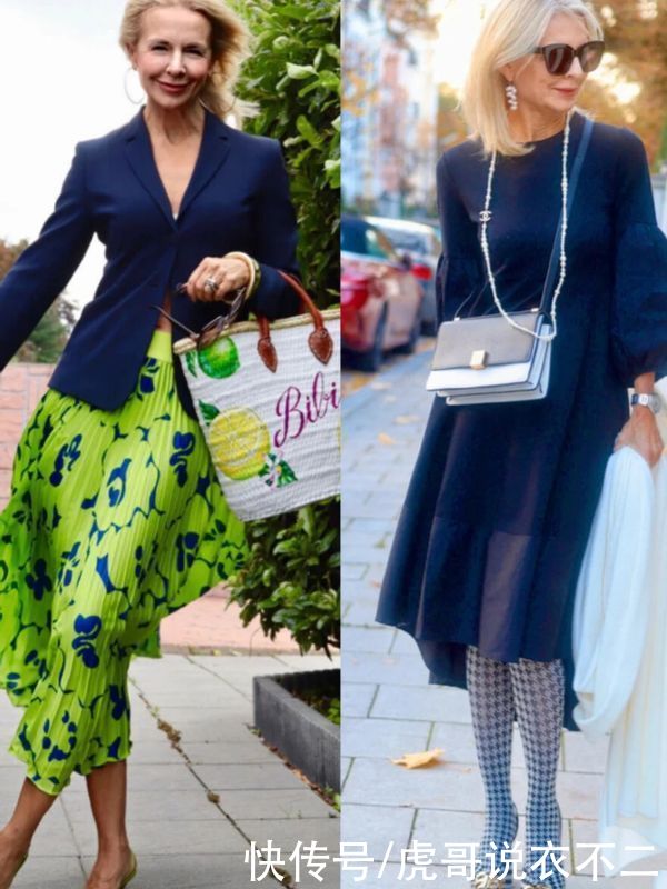 60岁女人会穿不显老,国外奶奶靠搭配成赢家,显年轻又漂亮