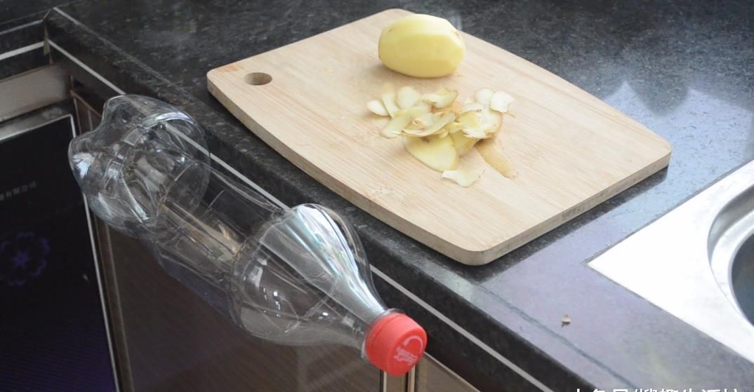 实用|大号塑料瓶别扔了, 剪一刀, 放在厨房里太实用了, 看到的人都夸好