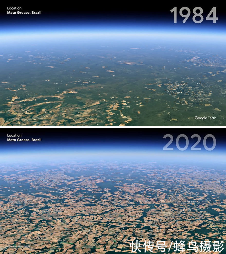 14张卫星拍摄的地球30年对比照,变化触目惊心,死海快要消失了