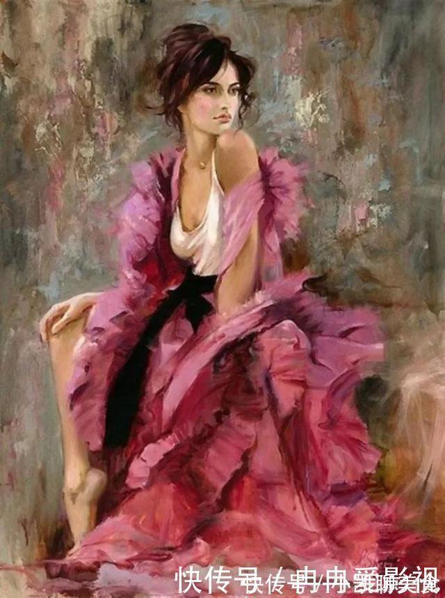 油画作品&乌克兰天才美女画家,画少女人体惊艳脱俗,网友:百看不厌