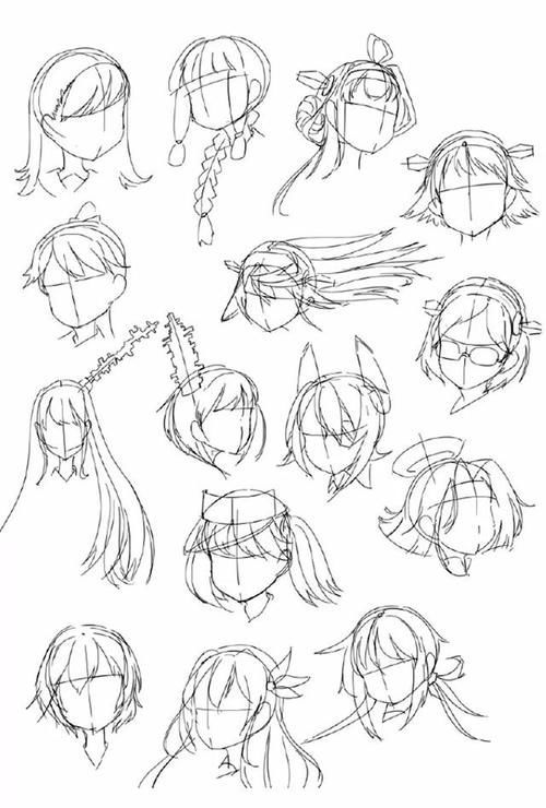 头发的绘画方法大集合，有你们要古风发型吗？