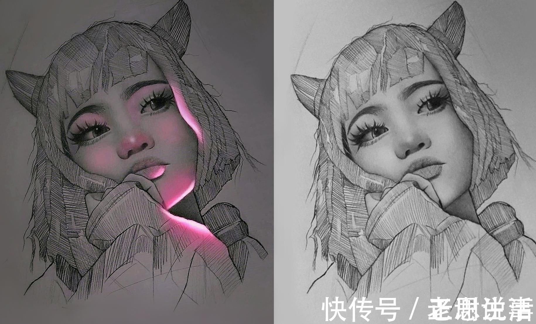 笔刷@素描会发光想要画出这种效果,其实只需几分钟