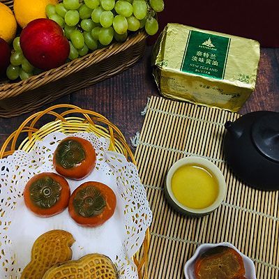 抹茶粉|广式金沙奶黄柿子月饼