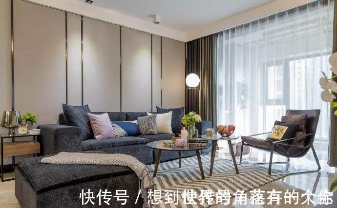 客厅|晒100平米新房,全屋相当大气耐看,尤其是客厅电视墙,漂亮极了