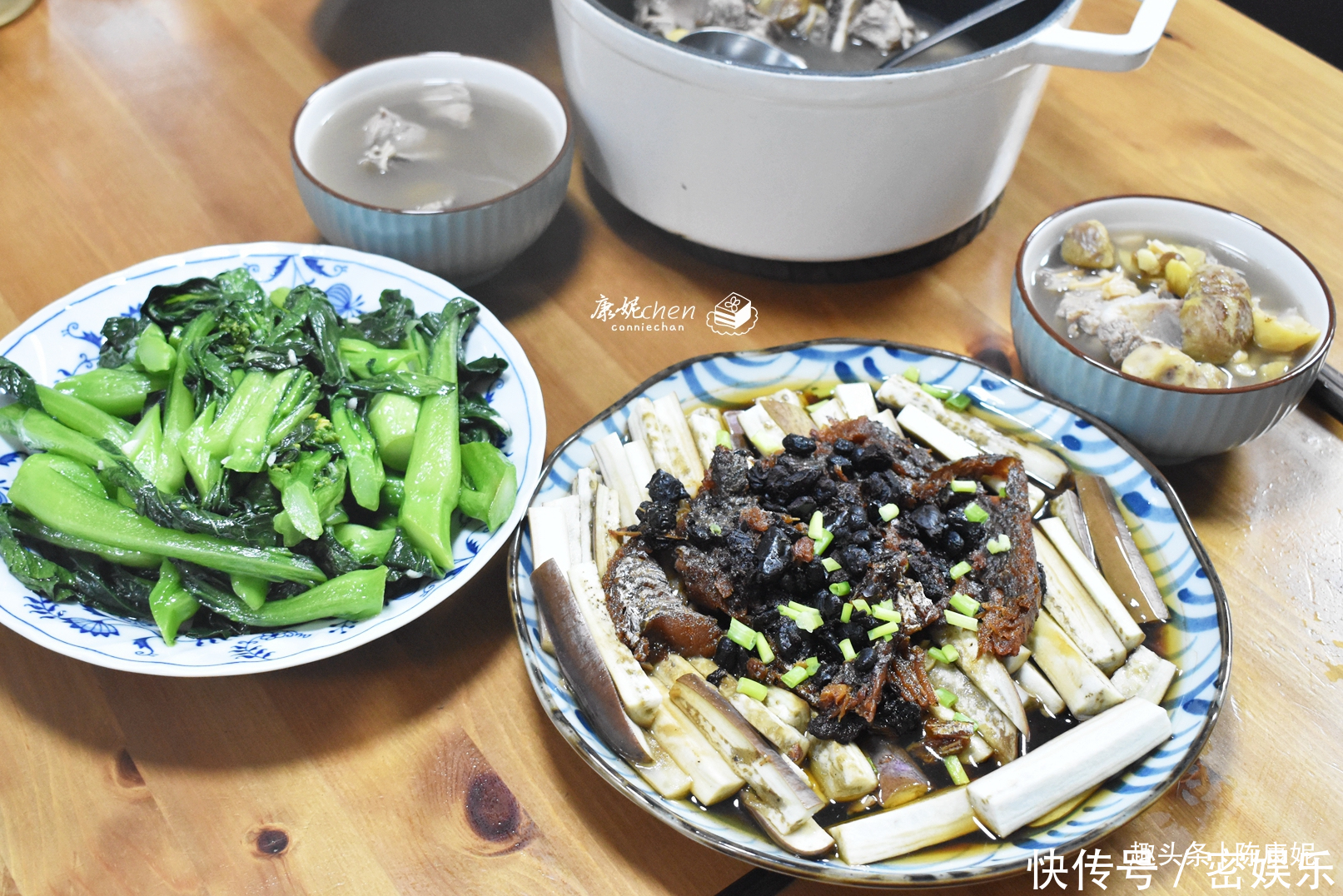 两口子6天晚餐,少主食多蔬菜,不管菜多菜少,家常便饭就是香