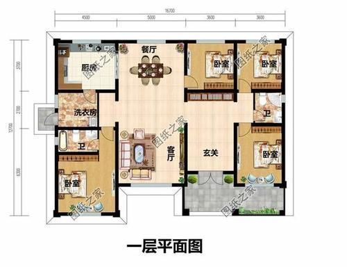 层高|5款四开间一层自建房,不大不小,要的就是住着舒服