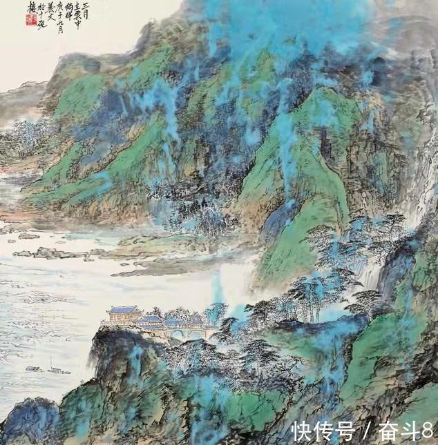 山水画#我为什么喜欢收藏周艺文的山水画