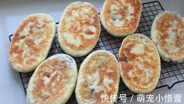 剂子|平底锅也能做的红豆馅酥饼,猪油黄油都不用,香甜美味酥掉一地渣