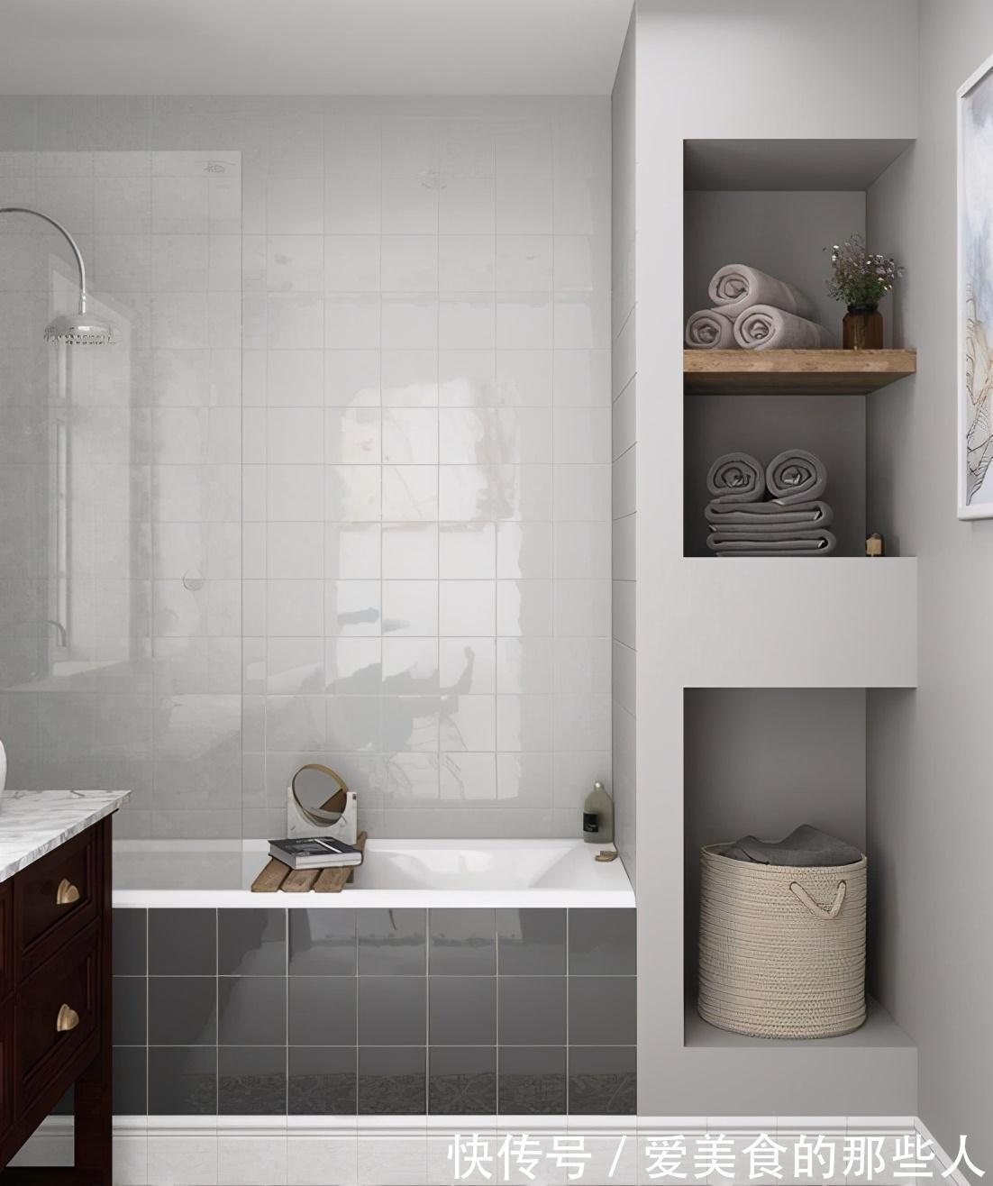 储物量|浴室预留40cm设计成这样,容量能抵得上储物间,方便不杂乱!