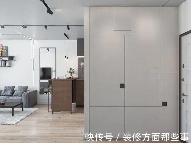 衣帽间|79平现代风二居室,休闲小阳台+独立衣帽间,一点也不输大户型