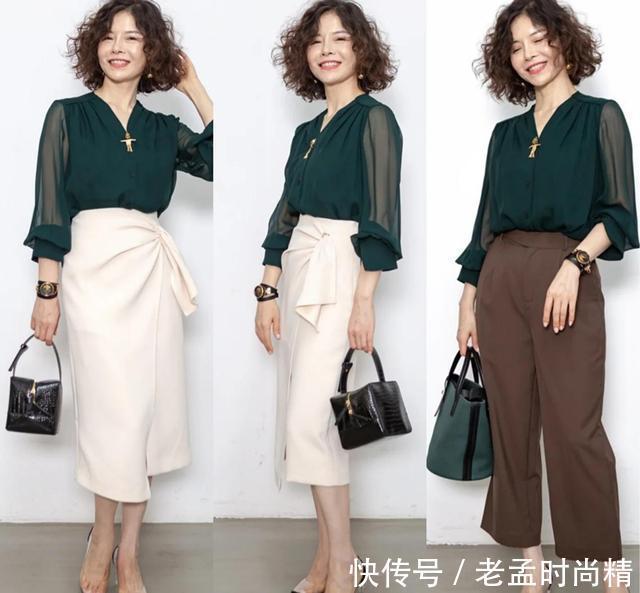 小西装|55岁女人穿衣在配不在多,教你百搭的“一衣多穿法”,时髦又优雅