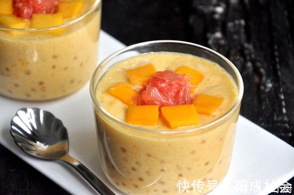 杨枝甘露|孩子爱喝“杨枝甘露”,20一杯太贵!自己做花5元,比买的好喝