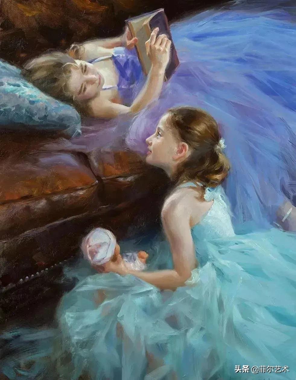 哈巴罗夫斯克&犹如花朵绽放,美得让人难忘~俄罗斯画家人物油画作品欣赏