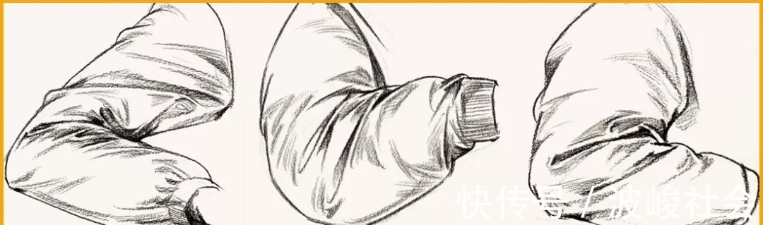 速写&【人物速写】中的难点:衣纹的画法解析,收藏收藏