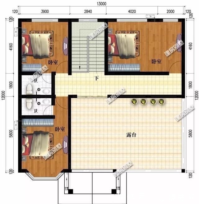 四层别墅|两栋开间尺寸接近的四层别墅,第二栋造型真的很美!