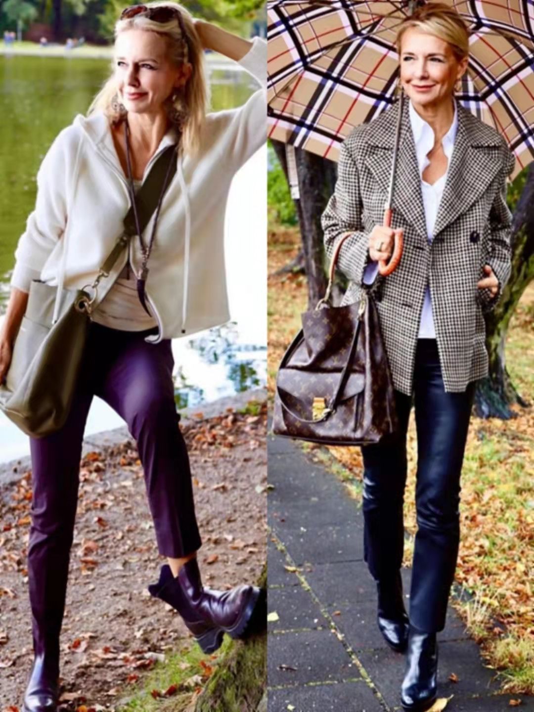 打扮 “小脚裤+短靴”,才是50、60岁女人的冬季打扮,时尚气质显腿长