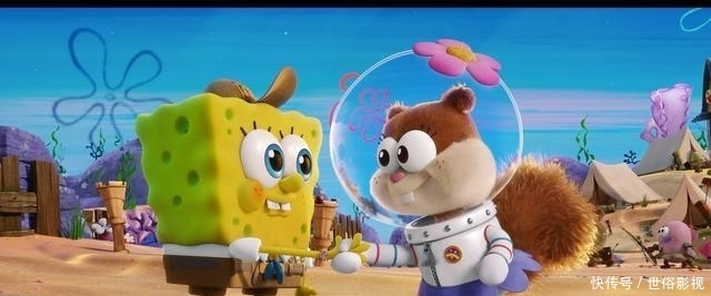 动漫角色|海绵宝宝:角色们小时的3D动漫模样,珊迪变颜值担当,派大星依旧