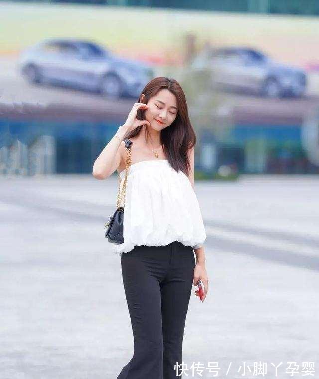 v领|美女裤子太普通,全靠上衣来“撑场面”了