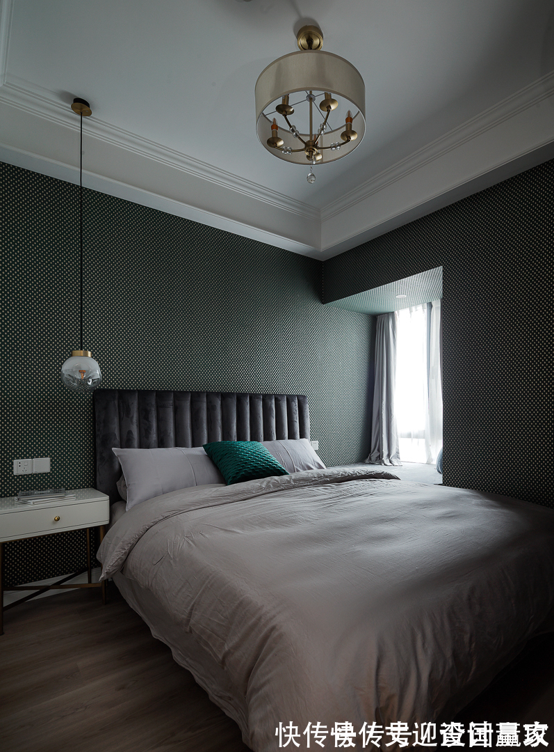 四居|130㎡轻奢四居,融入美式的沉稳庄重,打造温柔的质感生活