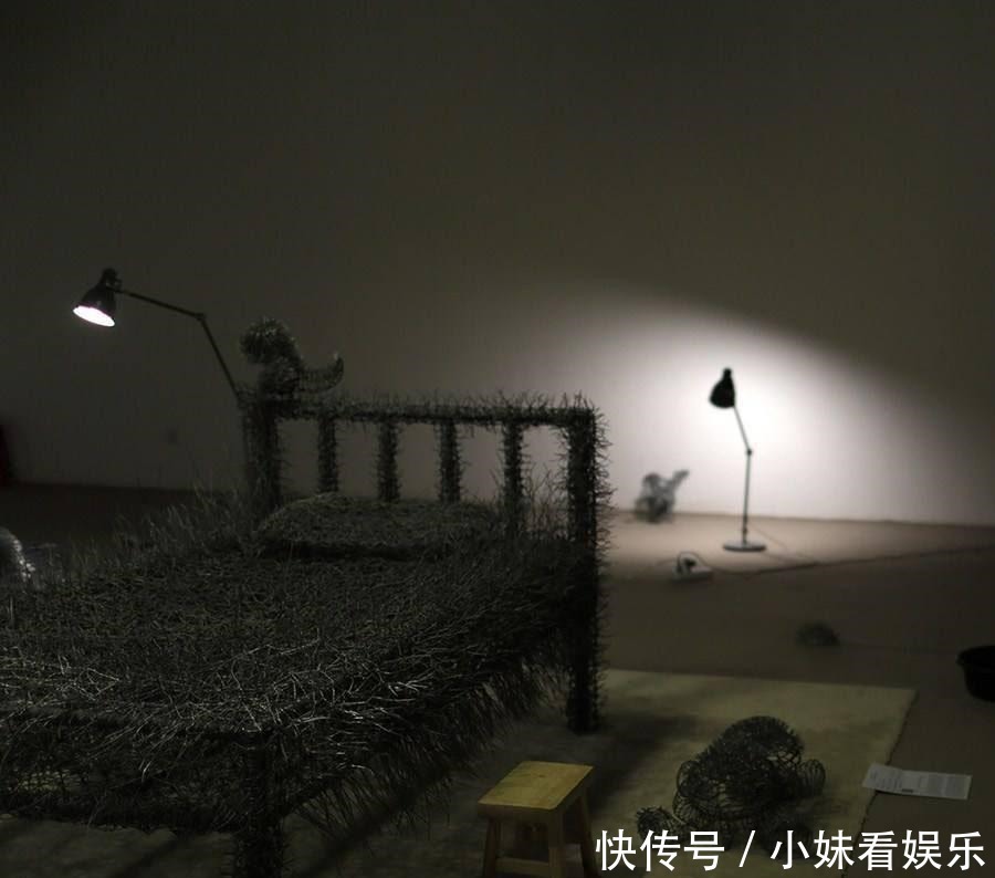 央美|博人眼球还是为艺术献身80后央美才女裸睡铁丝床,走红惹争议