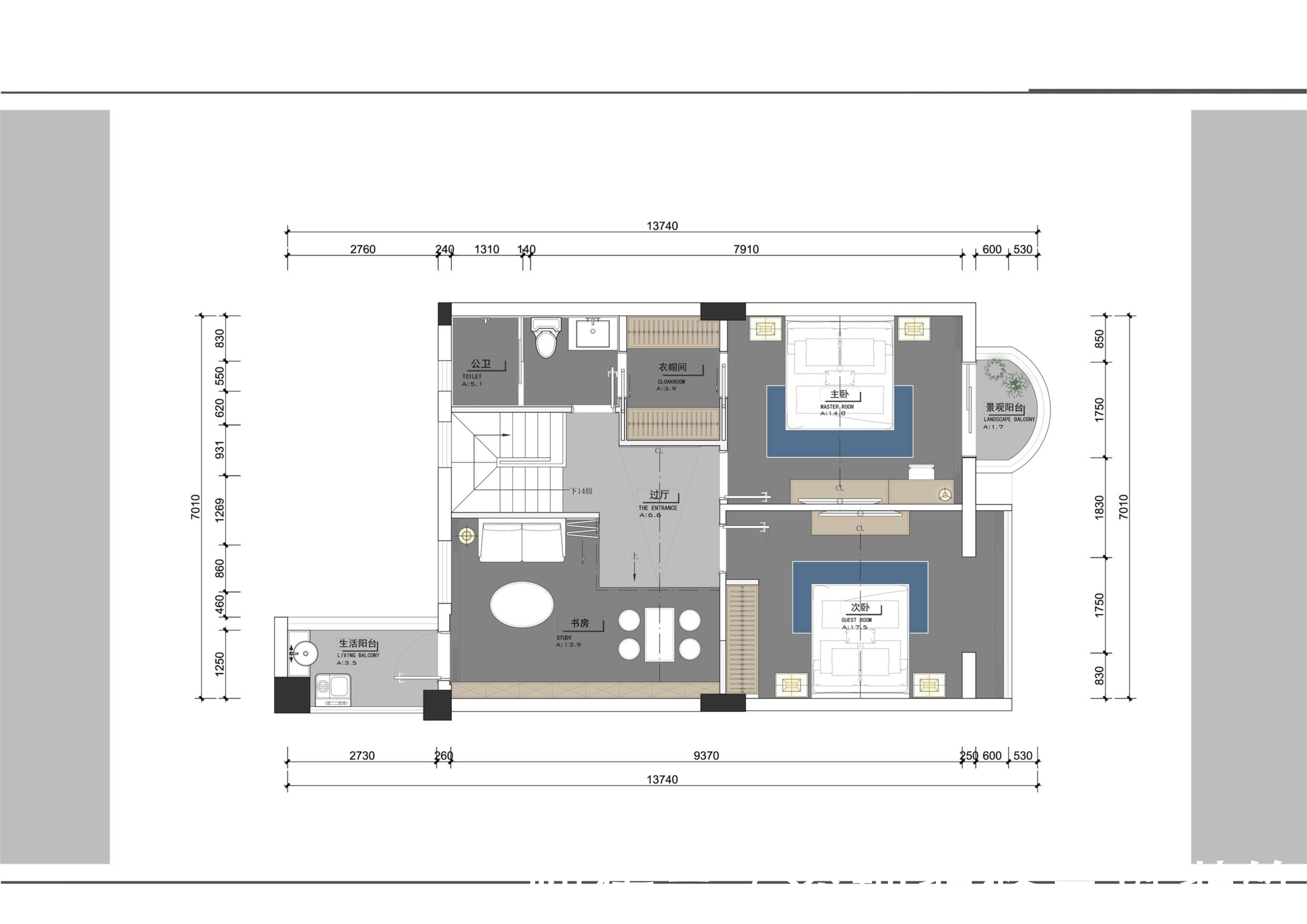 装修|深圳装修：景桦花园140㎡现代简约，书房的设计＂读书破万卷＂